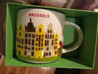 Starbucks City Mug Cup You are here Series YAH Brussels Belgium 14oz NEW - Sold on eBay Mar, 10th 2019 for $29.99