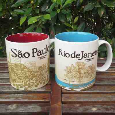 2 Starbucks Global City Icon Mugs SAO PAULO & RIO DE JANEIRO 16 oz Discontinued - Sold on eBay Mar, 15th 2019 for $60.00