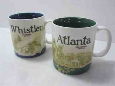 Starbucks Collector's Mugs Whistler & Atlanta - Sold on eBay Mar, 12th 2019 for $31.05