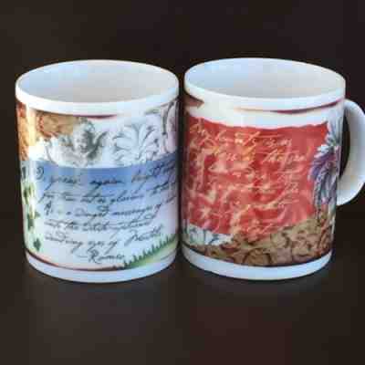 Starbucks Romeo & Juliet Tea Cups Shakespeare Quotes Very Rare, Set Of 2 - Sold on eBay Mar, 3rd 2019 for $30.00