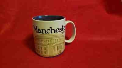 Starbucks Manchester Mug Central Library England UK Purple Icon ~ NEW - Sold on eBay Mar, 10th 2019 for $24.95