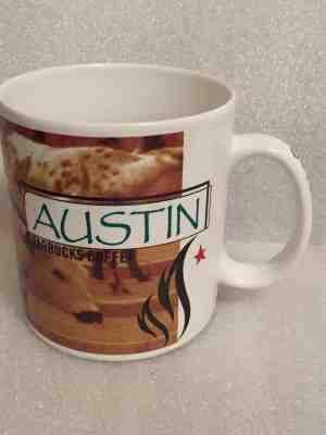 STARBUCKS 1999 AUSTIN COFFEE MUG  - COLLAGE SERIES ICON MUG  20 oz. - Sold on eBay Mar, 16th 2019 for $9.50