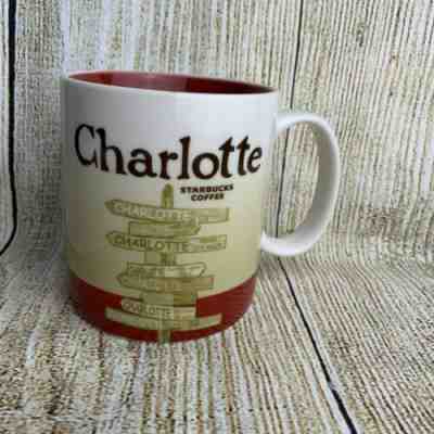 Starbucks Global Icon Series Charlotte City Coffee Mug 2012 Red You Are Here - Sold on eBay Mar, 15th 2019 for $16.50