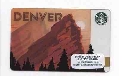 STARBUCKS Coffee Empty Gift Card DENVER Colorado - No value - Sold on eBay Mar, 16th 2019 for $2.00