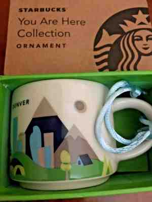 Starbucks Ornament Cup YAH DENVER You Are Here 2oz Espresso Mini Mug Demitasse - Sold on eBay Mar, 16th 2019 for $16.95