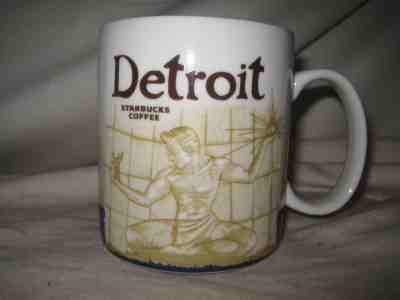 Starbucks Detroit 2009 Global Icon Collector Series 16 Ounce Coffee Mug - Sold on eBay Mar, 15th 2019 for $25.00