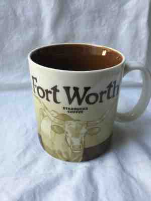 STARBUCKS Fort Worth Texas Large 15 oz coffee tea cup mug - Sold on eBay Mar, 13th 2019 for $65.50