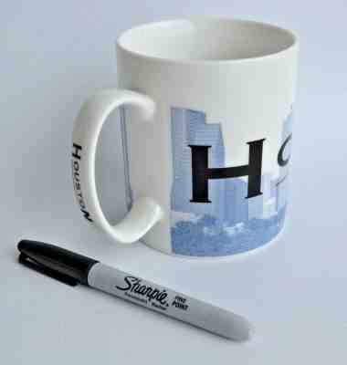 STARBUCKS 2002 Houston Skyline Series Barista Coffee Mug Cup Series One  20 Oz. - Sold on eBay Mar, 15th 2019 for $14.99
