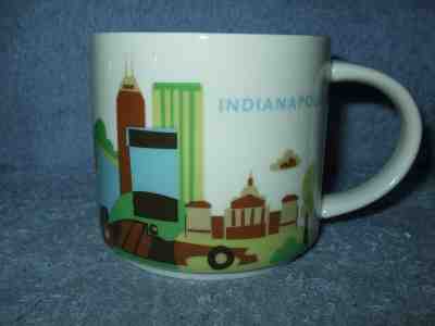 Starbucks You Are Here Indianapolis Indiana Coffee Mug 2013 14oz Ceramic Cup - Sold on eBay Mar, 15th 2019 for $15.00