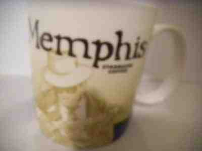 Starbucks MEMPHIS Stoneware COFFEE MUG 2008 Collector Series 16 oz GUITAR PLAYER - Sold on eBay Mar, 15th 2019 for $18.95
