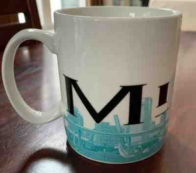 STARBUCKS Coffee Mug 2002 Miami 18 oz Architecture Skyline Series 1 - Sold on eBay Mar, 11th 2019 for $3.90