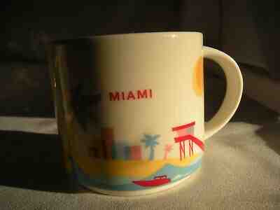 RARE FABULOUS  2015 STARBUCKS COFFEE YOU ARE HERE COLLECTION MIAMI MUG - Sold on eBay Mar, 10th 2019 for $9.95