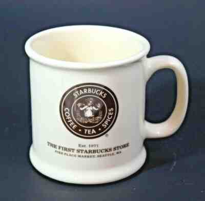 Starbucks Nude Siren Logo Pike Place Market Coffee Tea Spices Mug Banned Brown  - Sold on eBay Mar, 14th 2019 for $38.00