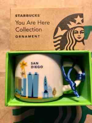 Starbucks Ornament  2oz YAH SAN DIEGO You Are Here Espresso Mini Mug Demitasse - Sold on eBay Mar, 16th 2019 for $18.95