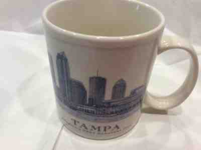 Starbucks Tampa  Blue Collectable Skyline Mug Series Cup 2008 18 oz - Sold on eBay Mar, 12th 2019 for $7.99