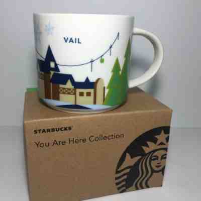 Starbucks VAIL You Are Here 14oz Coffee Cup YAH Ceramic Mug - Sold on eBay Mar, 5th 2019 for $20.00
