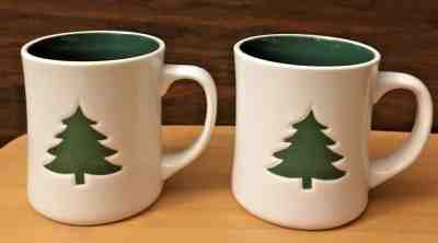 2 Starbucks Coffee 2008 Green Christmas Tree Cups Mugs - Sold on eBay Mar, 24th 2019 for $34.95