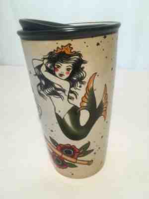 Starbucks Mermaid Siren Tattoo Sailor Ceramic 2015 Travel Mug Tumbler 12 oz. - Sold on eBay Mar, 24th 2019 for $50.00