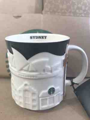 US SELLER! New STARBUCKS RELIEF Sydney MUG  Harbor Bridge Black Australia Ferry - Sold on eBay Mar, 21st 2019 for $45.99