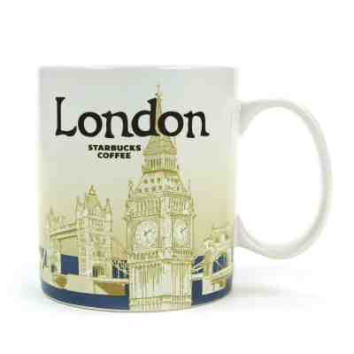 Starbucks London England City Mug Big Ben Skyline Blue 2014 Coffee Cup 16 oz - Sold on eBay Mar, 22nd 2019 for $27.00