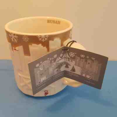 Starbucks NWT Busan South Korea Christmas GOLD Xmas Relief series Mug Original - Sold on eBay Mar, 19th 2019 for $26.95