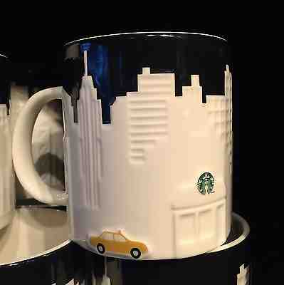 STARBUCKS NEW YORK NYC Skyline TAXI Relief (16oz) COLLECTOR MUG CUP *NEW in BOX! - Sold on eBay Mar, 23rd 2019 for $24.95