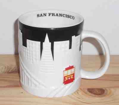 Starbucks Coffee San Francisco Skyline Collector Series Mug Cable Car Bridge NEW - Sold on eBay Mar, 22nd 2019 for $19.99
