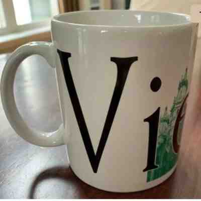 Starbucks VIENNA City Mug 18 Oz Collector Series 2002 Coffee Ceramic Ivory Green - Sold on eBay Mar, 18th 2019 for $19.99