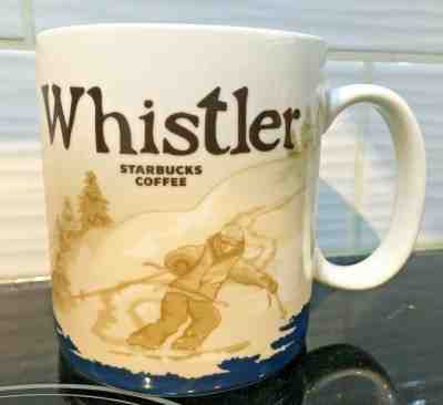 STARBUCKS WHISTLER Canada Coffee Mug 16 oz Collector Series 2009 You Are Here - Sold on eBay Mar, 22nd 2019 for $48.99