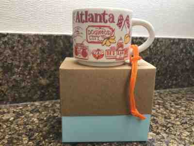 STARBUCKS ATLANTA 2 OZ BEEN THERE SERIES COLLECTION ORNAMENT MINI MUG >>NEW<< - Sold on eBay Mar, 21st 2019 for $18.99