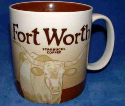 VINTAGE RARE Fort Worth Texas City Mug Coffee Cup 2011 Starbucks Global Icon Mug - Sold on eBay Mar, 21st 2019 for $49.99