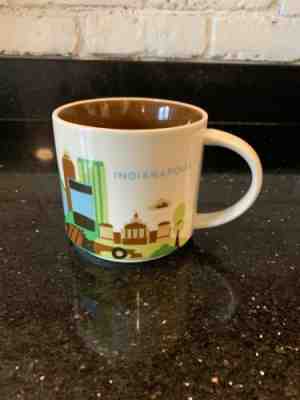 Indianapolis Starbucks 14oz Coffee Mug Cup of YOU ARE HERE Collection from 2013 - Sold on eBay Mar, 21st 2019 for $8.49