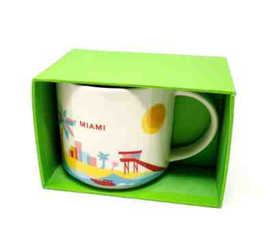 STARBUCKS YOU ARE HERE COLLECTION MIAMI FLORIDA 14OZ MUG Freeship  - Sold on eBay Mar, 21st 2019 for $18.00