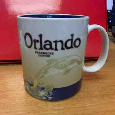 ORLANDO Starbucks Mug Global Icon City Series - NEW - Dolphin  - Sold on eBay Mar, 12th 2019 for $25.00
