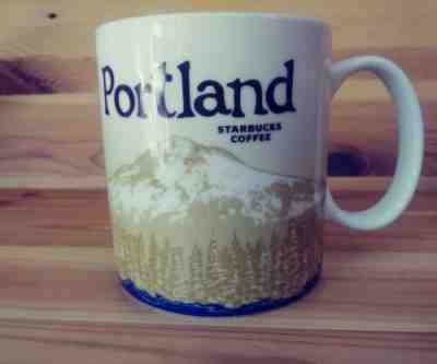 Starbucks Portland Collector Series 2009 Mount Hood Oregon Coffee Tea Mug 16oz - Sold on eBay Mar, 22nd 2019 for $19.95
