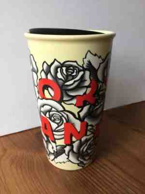 New Starbucks Portland Rose Ceramic Double Wall Travel Tumbler 12 fl oz 2017  - Sold on eBay Mar, 21st 2019 for $24.99