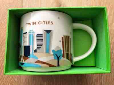 STARBUCKS MINNEAPOLIS SAINT PAUL TWIN CITIES MINNESOTA YOU ARE HERE MUG 14oz NIB - Sold on eBay Mar, 20th 2019 for $8.51