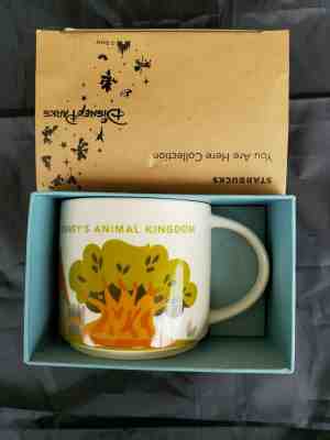 Starbucks You Are Here Mug Disney Animal Kingdom Retired Tree SKU attached - Sold on eBay Mar, 23rd 2019 for $85.49