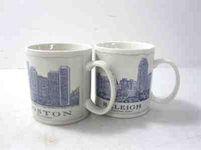 Starbucks Raleigh Boston Skyline 2008 & 2012 18oz Collector's Mugs - Sold on eBay Mar, 4th 2019 for $10.50