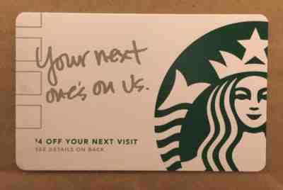 Starbucks 2017 Next Ones On Us Card BARCODE - Sold on eBay Apr, 3rd 2019 for $2.50