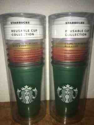 Starbucks 6pk Reusable Holiday Cups (Set Of 2) - Sold on eBay Apr, 3rd 2019 for $40.00