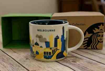 MELBOURNE AUSTRALIA Starbucks Mug, Blue - You Are Here YAH Collection BOXED SKU - Sold on eBay Mar, 2nd 2019 for $24.99