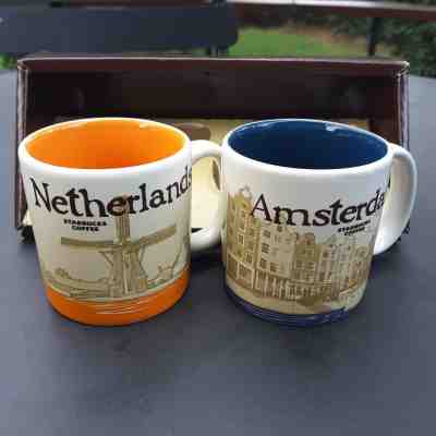 2 Demitasse Starbucks City Mugs 3 oz NETHERLANDS & AMSTERDAM Original Package - Sold on eBay Mar, 29th 2019 for $34.00