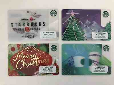 Starbucks Singapore 2017 Christmas 4-Card Set - Sold on eBay Mar, 28th 2019 for $40.00