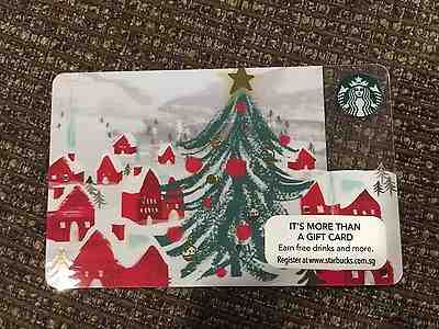 Starbucks Singapore 2016 Christmas Tree Card - PIN REVEALED - Sold on eBay Mar, 28th 2019 for $7.80