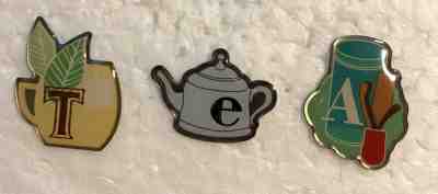 Starbucks Taiwan "tea" letters barista partner apron hat pins - RARE - HTF - Sold on eBay Apr, 2nd 2019 for $45.00