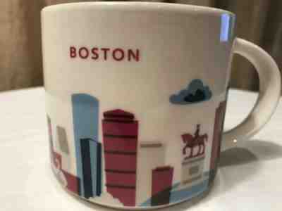 STARBUCKS MUG You Are Here Collection BOSTON 14 oz. 2013 Coffee City Skyline Cup - Sold on eBay Apr, 2nd 2019 for $14.00