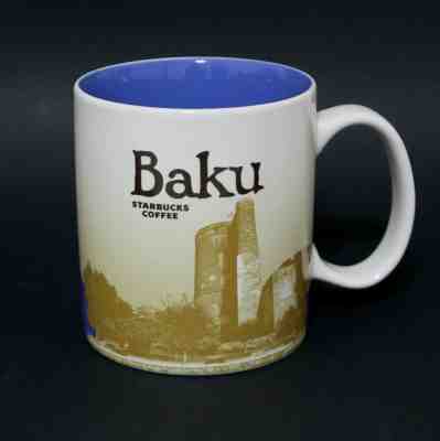 BAKU Azerbaijan Starbucks Global Icon Series City 2016 Mug 16 Oz