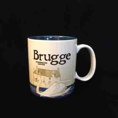 Starbucks Brugge Belgium Mug Swan Blue Canal Belgian België Icon New Bruges