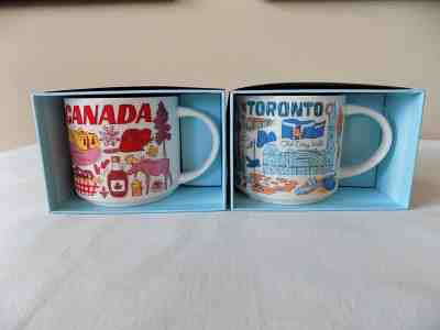 NEW-In-Box Starbucks Coffee CANADA & TORONTO Been There Series Ceramic Mugs - Sold on eBay Mar, 26th 2019 for $39.95